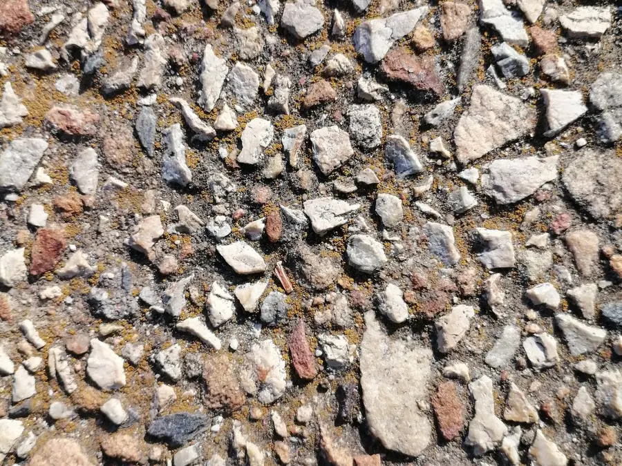 Beispiel: Asphalt-/Tragschichtmaterial (Nahaufnahme)